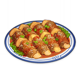 Delicious Matsutake Meat Rolls