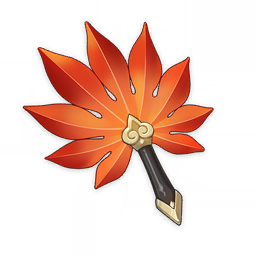Red Feather Fan