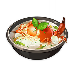 Delicious Calla Lily Seafood Soup